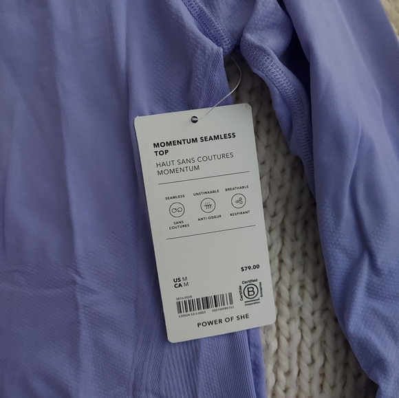 ATHLETA New Momentum Seamless Top Longsleeve - Madeira Purple - Picture 4 of 8